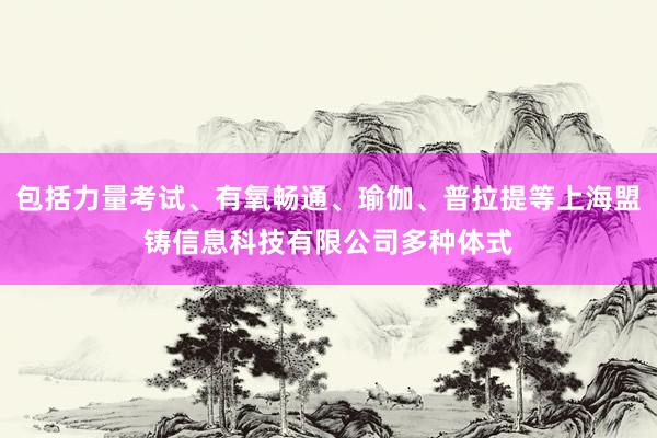 包括力量考试、有氧畅通、瑜伽、普拉提等上海盟铸信息科技有限公司多种体式